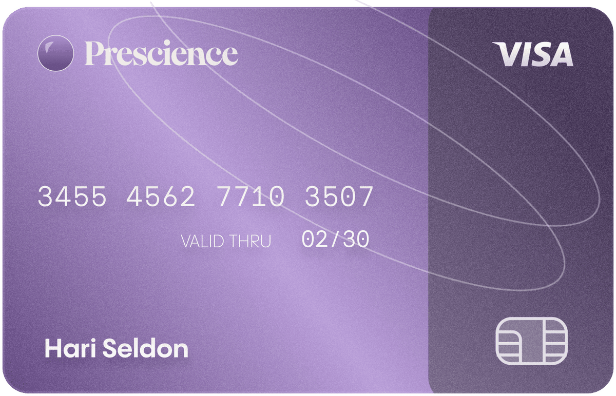 Prescience payment card and health savings account visual